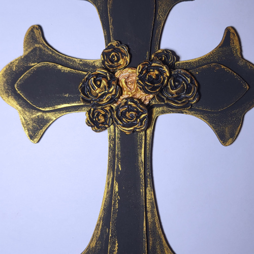 Mixed-media Wooden Cross