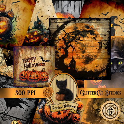 Terminal Halloween 12" x 12" Papers