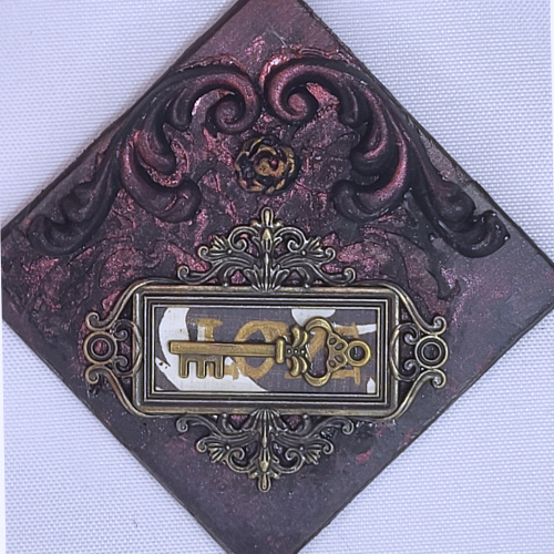 Mixed-media Magnet Copper on Black