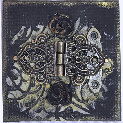 Mixed-media Magnet Brass Interactive on Black
