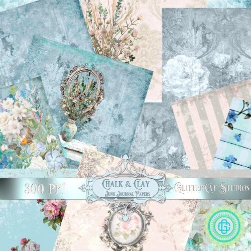 Chalk & Clay Junk Journal Papers