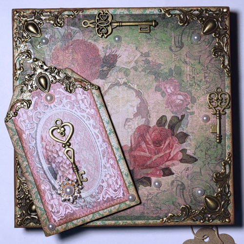 Mixed-media Wood Victorian Cameo