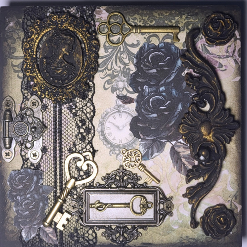 Mixed-media Wood Milady's Accoutrements