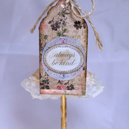 Mixed-media Tag Always Be Kind